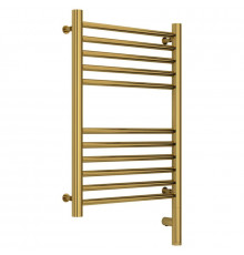 Полотенцесушитель электрический 600х400 золотой МЭМ правый, перемычка прямая Сунержа Богема 3.0 03-5805-6040