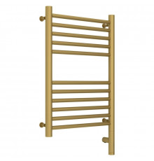 Полотенцесушитель электрический 600х400 золотой матовый МЭМ правый, перемычка прямая Сунержа Богема 3.0 032-5805-6040