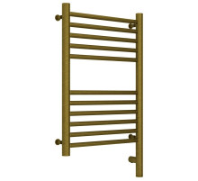 Полотенцесушитель электрический 600х400 состаренная бронза МЭМ правый, перемычка прямая Сунержа Богема 3.0 05-5805-6040