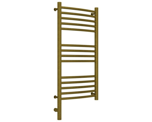 Заказать Полотенцесушитель электрический 800х400 состаренная бронза МЭМ левый, перемычка выгнутая Сунержа Богема 3.0 05-5802-8040 в магазине сантехники Santeh-Crystal.ru