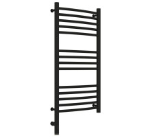 Полотенцесушитель электрический 800х400 черный матовый МЭМ левый, перемычка выгнутая Сунержа Богема 3.0 31-5802-8040