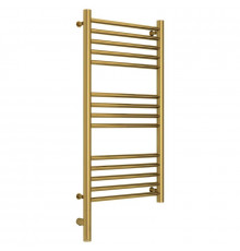Полотенцесушитель электрический 800х400 золотой МЭМ левый, перемычка прямая Сунержа Богема 3.0 03-5804-8040
