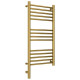Приобрести Полотенцесушитель электрический 800х400 золотой МЭМ левый, перемычка прямая Сунержа Богема 3.0 03-5804-8040 в магазине сантехники Santeh-Crystal.ru