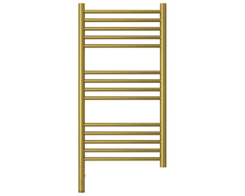 Купить Полотенцесушитель электрический 800х400 состаренная латунь МЭМ левый, перемычка прямая Сунержа Богема 3.0 051-5804-8040 в магазине сантехники Santeh-Crystal.ru