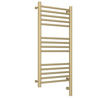 Полотенцесушитель электрический 800х400 шампань матовая МЭМ правый, перемычка прямая Сунержа Богема 3.0 022-5805-8040