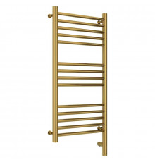 Полотенцесушитель электрический 800х400 золотой МЭМ правый, перемычка прямая Сунержа Богема 3.0 03-5805-8040