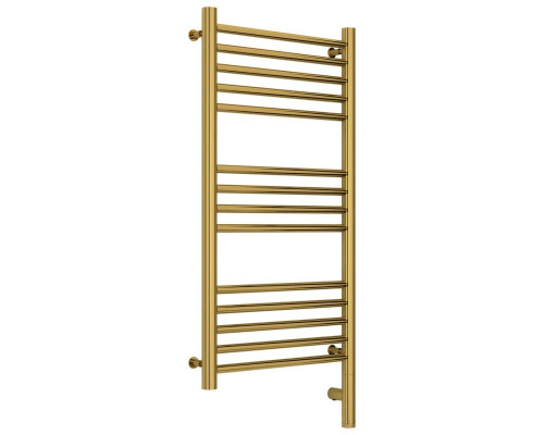 Заказать Полотенцесушитель электрический 800х400 золотой МЭМ правый, перемычка прямая Сунержа Богема 3.0 03-5805-8040 в магазине сантехники Santeh-Crystal.ru