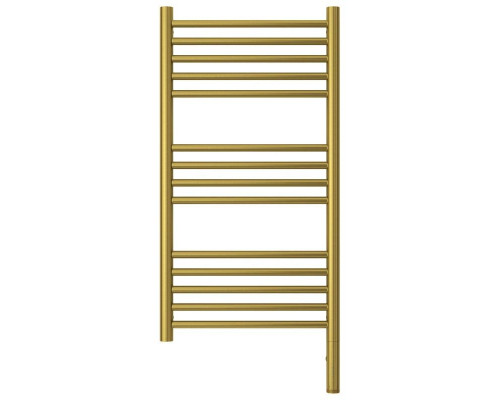 Купить Полотенцесушитель электрический 800х400 состаренная латунь МЭМ правый, перемычка прямая Сунержа Богема 3.0 051-5805-8040 в магазине сантехники Santeh-Crystal.ru