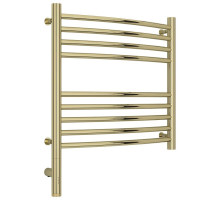 Полотенцесушитель электрический 500х500 шампань МЭМ левый, перемычка выгнутая Сунержа Богема 3.0 020-5802-5050