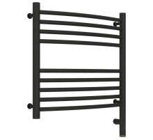 Полотенцесушитель электрический 500х500 темный титан муар МЭМ правый, перемычка выгнутая Сунержа Богема 3.0 15-5803-5050