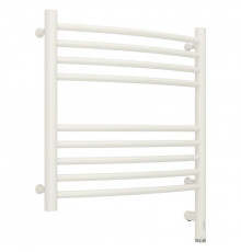 Полотенцесушитель электрический 500х500 белый матовый МЭМ правый, перемычка выгнутая Сунержа Богема 3.0 30-5803-5050