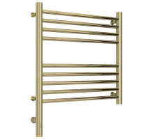 Полотенцесушитель электрический 500х500 шампань МЭМ левый, перемычка прямая Сунержа Богема 3.0 020-5804-5050