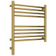 Заказать Полотенцесушитель электрический 500х500 золотой МЭМ левый, перемычка прямая Сунержа Богема 3.0 03-5804-5050 в магазине сантехники Santeh-Crystal.ru