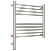 Полотенцесушитель электрический 500х500 сатин МЭМ левый, перемычка прямая Сунержа Богема 3.0 071-5804-5050