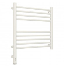 Полотенцесушитель электрический 500х500 белый матовый МЭМ левый, перемычка прямая Сунержа Богема 3.0 30-5804-5050