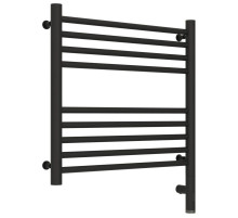 Полотенцесушитель электрический 500х500 темный титан муар МЭМ правый, перемычка прямая Сунержа Богема 3.0 15-5805-5050.0