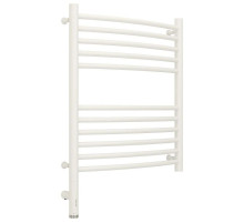Полотенцесушитель электрический 600х500 белый матовый МЭМ левый, перемычка выгнутая Сунержа Богема 3.0 30-5802-6050
