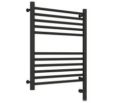 Полотенцесушитель электрический 600х500 темный титан муар МЭМ правый, перемычка прямая Сунержа Богема 3.0 15-5805-6050