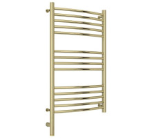 Полотенцесушитель электрический 800х500 шампань МЭМ левый, перемычка выгнутая Сунержа Богема 3.0 020-5802-8050