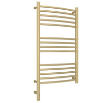 Полотенцесушитель электрический 800х500 шампань матовая МЭМ левый, перемычка выгнутая Сунержа Богема 3.0 022-5802-8050