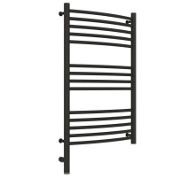 Полотенцесушитель электрический 800х500 темный титан муар МЭМ левый, перемычка выгнутая Сунержа Богема 3.0 15-5802-8050