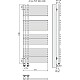 Заказать Полотенцесушитель водяной 1296x516 мм подключение нижнее Terminus Астра П26 в магазине сантехники Santeh-Crystal.ru
