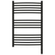 Купить Полотенцесушитель электрический 800х500 черный матовый МЭМ правый, перемычка выгнутая Сунержа Богема 3.0 31-5803-8050 в магазине сантехники Santeh-Crystal.ru