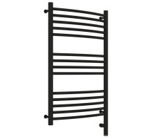 Полотенцесушитель электрический 800х500 черный матовый МЭМ правый, перемычка выгнутая Сунержа Богема 3.0 31-5803-8050