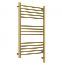 Полотенцесушитель электрический 800х500 золотой матовый МЭМ правый, перемычка прямая Сунержа Богема 3.0 032-5805-8050