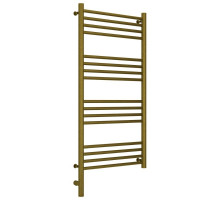 Полотенцесушитель электрический 1000х500 состаренная бронза МЭМ левый, перемычка прямая Сунержа Богема 3.0 05-5804-1050