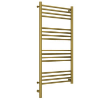 Полотенцесушитель электрический 1000х500 состаренная латунь МЭМ левый, перемычка прямая Сунержа Богема 3.0 051-5804-1050