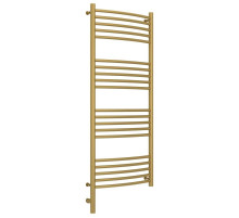 Полотенцесушитель электрический 1200х500 золотой матовый МЭМ левый, перемычка выгнутая Сунержа Богема 3.0 032-5802-1250