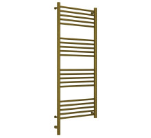 Полотенцесушитель электрический 1200х500 состаренная бронза МЭМ левый, перемычка прямая Сунержа Богема 3.0 05-5804-1250