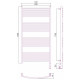 Приобрести Полотенцесушитель электрический 1200х600 белый матовый МЭМ правый, перемычка выгнутая Сунержа Богема 3.0 30-5803-1260 в магазине сантехники Santeh-Crystal.ru