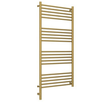 Полотенцесушитель электрический 1200х600 золотой матовый МЭМ левый, перемычка прямая Сунержа Богема 3.0 032-5804-1260