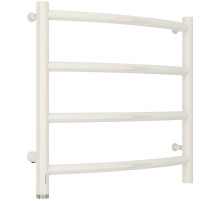 Полотенцесушитель электрический 500х500 белый глянец МЭМ левый Сунержа Галант 4.0 12-0830-5050