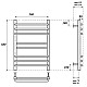 Приобрести Полотенцесушитель электрический 600х530 ТЭН левый/правый Point Омега П8 PN90156SE в магазине сантехники Santeh-Crystal.ru