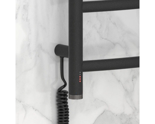 Заказать Полотенцесушитель электрический 1200х500 темный титан муар МЭМ левый Сунержа Галант 4.0 15-0830-1250 в магазине сантехники Santeh-Crystal.ru