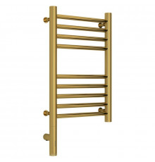 Полотенцесушитель электрический 500х300 золотой МЭМ левый, перемычка прямая Сунержа Богема 3.0 03-5804-5030