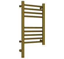 Полотенцесушитель электрический 500х300 состаренная бронза МЭМ левый, перемычка прямая Сунержа Богема 3.0 05-5804-5030