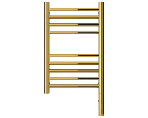 Заказать Полотенцесушитель электрический 500х300 золотой МЭМ правый, перемычка прямая Сунержа Богема 3.0 03-5805-5030 в магазине сантехники Santeh-Crystal.ru
