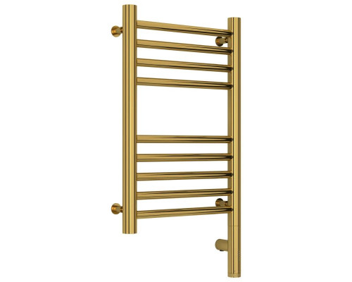 Заказать Полотенцесушитель электрический 500х300 золотой МЭМ правый, перемычка прямая Сунержа Богема 3.0 03-5805-5030 в магазине сантехники Santeh-Crystal.ru