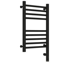 Полотенцесушитель электрический 500х300 черный матовый МЭМ правый, перемычка прямая Сунержа Богема 3.0 31-5805-5030