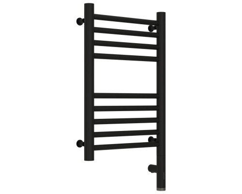 Купить Полотенцесушитель электрический 500х300 черный матовый МЭМ правый, перемычка прямая Сунержа Богема 3.0 31-5805-5030 в магазине сантехники Santeh-Crystal.ru