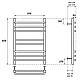 Заказать Полотенцесушитель водяной 600х530 Point Омега П8 PN90156S в магазине сантехники Santeh-Crystal.ru