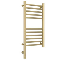 Полотенцесушитель электрический 600х300 шампань матовая МЭМ левый, перемычка прямая Сунержа Богема 3.0 022-5804-6030