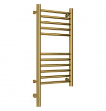 Полотенцесушитель электрический 600х300 золотой МЭМ левый, перемычка прямая Сунержа Богема 3.0 03-5804-6030