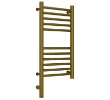 Полотенцесушитель электрический 600х300 состаренная бронза МЭМ левый, перемычка прямая Сунержа Богема 3.0 05-5804-6030