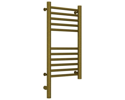 Заказать Полотенцесушитель электрический 600х300 состаренная бронза МЭМ левый, перемычка прямая Сунержа Богема 3.0 05-5804-6030 в магазине сантехники Santeh-Crystal.ru