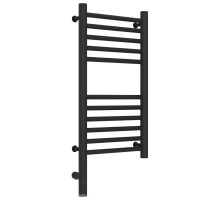 Полотенцесушитель электрический 600х300 темный титан муар МЭМ левый, перемычка прямая Сунержа Богема 3.0 15-5804-6030